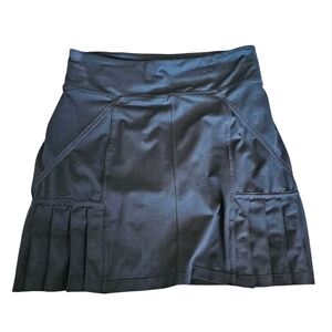 Athletic Workout Stylish Black Pleated Skirt Skort Size Medium